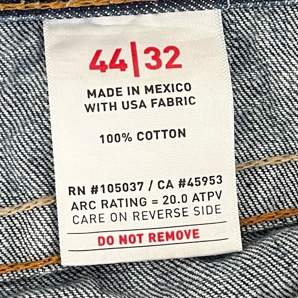 Ariat Jeans Mens W44 Blue Denim 44X32 M3 Loose FR Flame Resistant Western Cowboy - Picture 11 of 16